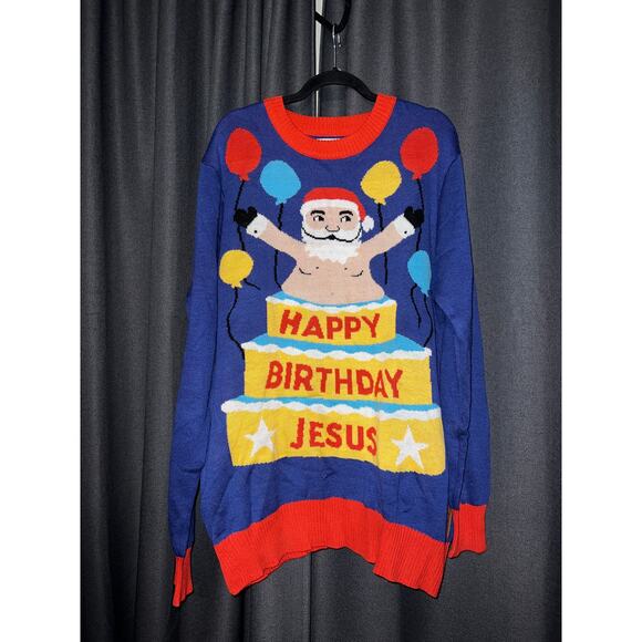 Ugly Christmas Sweater Xmas Size XXL Tipsy Elves - Picture 1 of 3